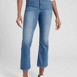 Athleta Sculptek High Rise Crop Kick Jeans, 12